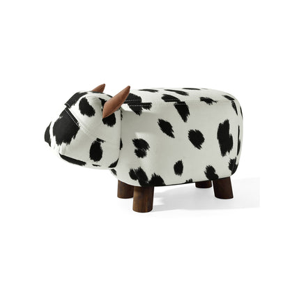 Friendly Cow Kids Black and White Stool-4