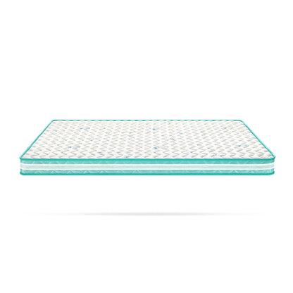 Single Blue Platform Bed Mattress Set and Storage-1